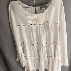 Maeve by Anthropologie white blouse size M